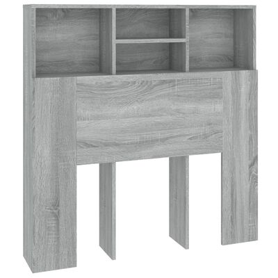 vidaXL Mueble cabecero gris Sonoma 100x19x103,5 cm