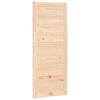 vidaXL Puerta de granero madera maciza pino 80x1,8x204,5 cm