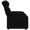 vidaXL Sill&oacute;n reclinable elevable el&eacute;ctrico de cuero sint&eacute;tico negro