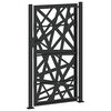 vidaXL Puerta de jard&iacute;n negra 100x175 cm acero dise&ntilde;o ligero