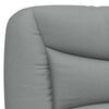 vidaXL Cabecero de cama acolchado Hvar tela gris claro 80 cm