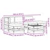 vidaXL Conjunto de Sof&aacute;s de Jard&iacute;n 5 pcs Marr&oacute;n Cera Pino macizo