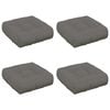 vidaXL Cojines de Asiento de 4 Piezas VIANEN 4 uds. 100% Poli&eacute;ster
