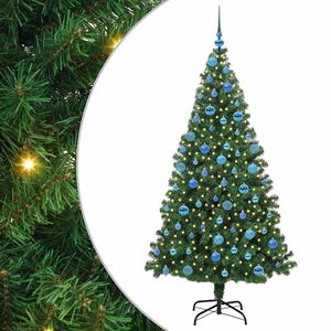 vidaXL &Aacute;rbol de Navidad artificial Verde 180 cm PVC y Acero y Pl&aacute;stico