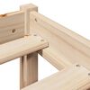 vidaXL Estructura de cama sin colch&oacute;n madera maciza de pino 140x190 cm
