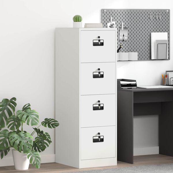 vidaXL Mueble archivador 2 pcs 44 x 50 x 139 cm Acero Laminado en Fr&iacute;o