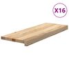 vidaXL Pelda&ntilde;os de escalera 16 uds madera maciza 70x30x2 cm