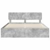 vidaXL Estructura de cama Concreto 200 x 200 cm Madera de pino macizo