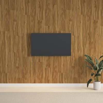 vidaXL Paneles de pared con aspecto de madera PVC marrón 2,06 m²