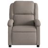 vidaXL Sill&oacute;n reclinable el&eacute;ctrico tela gris taup&eacute;