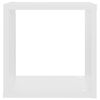 vidaXL Estantes cubo de pared 6 unidades blanco 26x15x26 cm