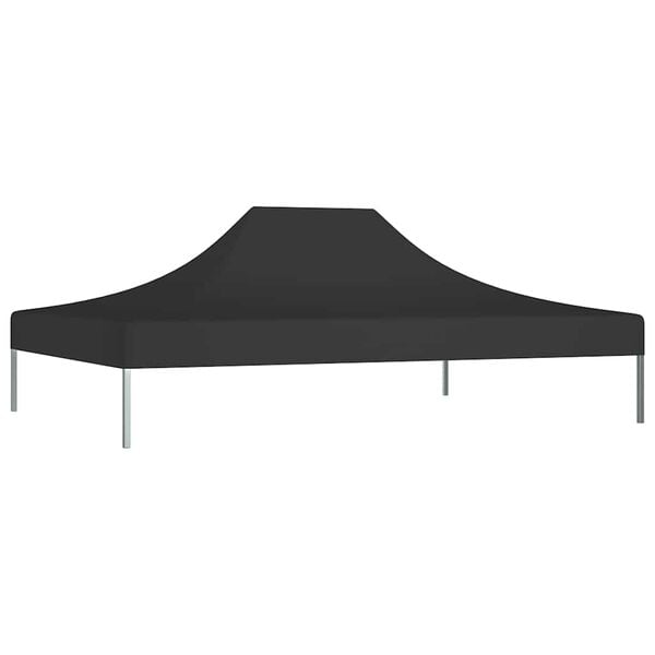vidaXL Techo de carpa para celebraciones negro 4,5x3 m 270 g/m²
