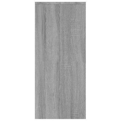 vidaXL Aparador de madera de ingeniería gris Sonoma 102x33x75 cm