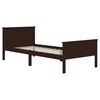 vidaXL Estructura cama 2 cajones madera pino marr&oacute;n oscuro 100x200 cm