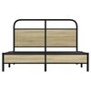 vidaXL Estructura de cama sin colch&oacute;n 140x190 cm madera roble Sonoma