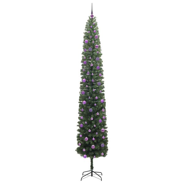 vidaXL &Aacute;rbol de Navidad artificial Verde 270 cm PVC, Acero y Pl&aacute;stico