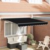 vidaXL Toldo Retr&aacute;ctil Negro 300 x 250 cm Aluminio y Tela