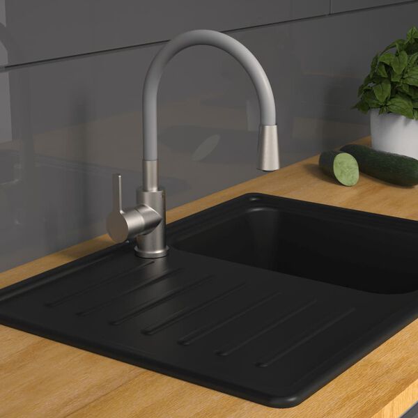 EISL Grifo mezclador de fregadero FLEXO gris