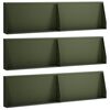 vidaXL Muro de Contenci&oacute;n 6 uds. 80 x 12 x 30 cm Acero Verde oliva