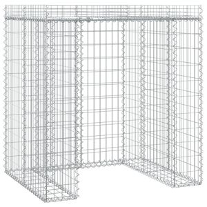 vidaXL Muro de gaviones para contenedor de basura hierro 110x91x120 cm
