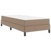 vidaXL Estructura de cama con colch&oacute;n Capuchino 90 x 190 cm tela