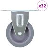 vidaXL Ruedas fijas 32 unidades 75 mm