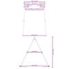 vidaXL Estructura columpio exterior ancho 156 x alto 185 cm