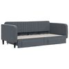 vidaXL Sof&aacute; cama nido con cajones terciopelo gris oscuro 90x190 cm