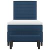 vidaXL Cama tipo Box Spring con colch&oacute;n Azul 80 x 200 cm tela