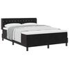 vidaXL Cama tipo Box Spring con cabecera Negro 190 x 140 cm Terciopelo