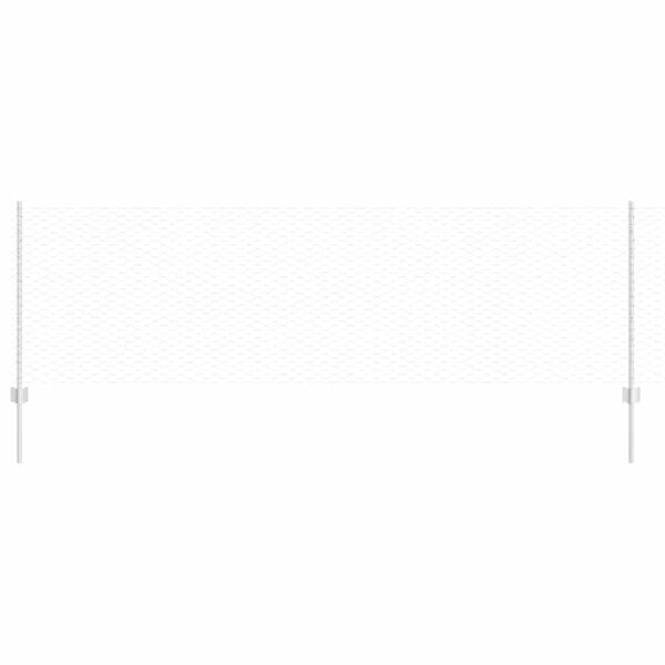 vidaXL Valla con Poste Plateado 0,8 x 25 m Acero
