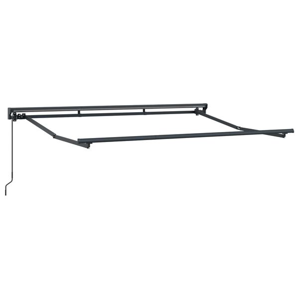 vidaXL Toldo retr&aacute;ctil manual Naranja, Gris y Azul 3,5 x 2 m