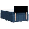 vidaXL Cama box spring con colch&oacute;n tela azul 120x190 cm