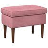 vidaXL Reposapi&eacute;s Rosa 55 x 35 x 41 cm Terciopelo