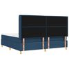 vidaXL Cama tipo Box Spring con colch&oacute;n Azul 200 x 200 cm tela