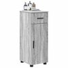 vidaXL Gabinete de Ba&ntilde;o con caj&oacute;n Gris Sonoma 30 x 35 x 80 cm