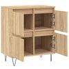 vidaXL Aparador de madera contrachapada roble Sonoma 60x35x70 cm