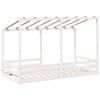 vidaXL Cama infantil con techo madera maciza pino blanca 90x200 cm