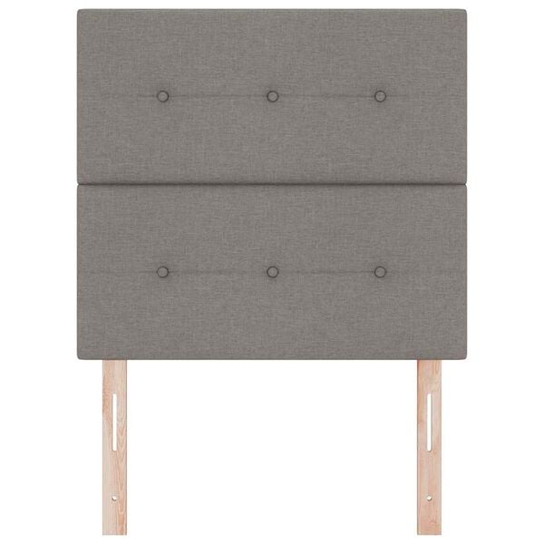 vidaXL Cabecero con cabecera Taup&eacute; 80 cm Cuero sint&eacute;tico