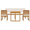 vidaXL Juego Bistro de Jardín 5 pcs Marrón madera maciza de acacia