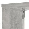 vidaXL Estante de pared 6 uds contrachapado gris hormig&oacute;n 80x15x26,5cm
