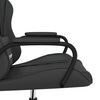 vidaXL Silla gaming cuero sint&eacute;tico negro