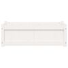 vidaXL Jardineras de exterior 2 unidades madera maciza de pino blanco