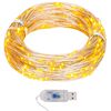 vidaXL Guirnalda de micro luces LED 40 m 400 LED blanco c&aacute;lido