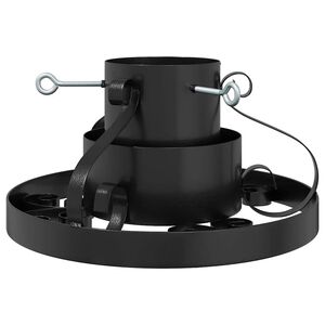 vidaXL Soporte para &Aacute;rbol de Navidad Negro 40 x 40 x 21 cm Acero