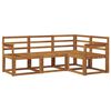 vidaXL Conjunto de sof&aacute;s de exterior 4 pcs Natural
