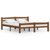 vidaXL Estructura cama sin colchón madera pino marrón miel 160x200 cm