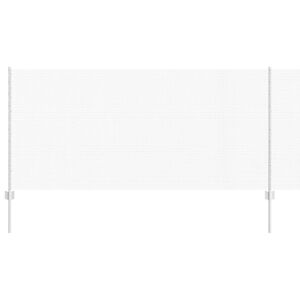 vidaXL Valla con Poste Plateado