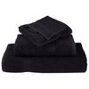 vidaXL Juego de toallas premium SOLUND 8 unidades negro 600 gsm
