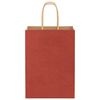 vidaXL Bolsas de papel con asas 250 uds rojo 15x8x21 cm